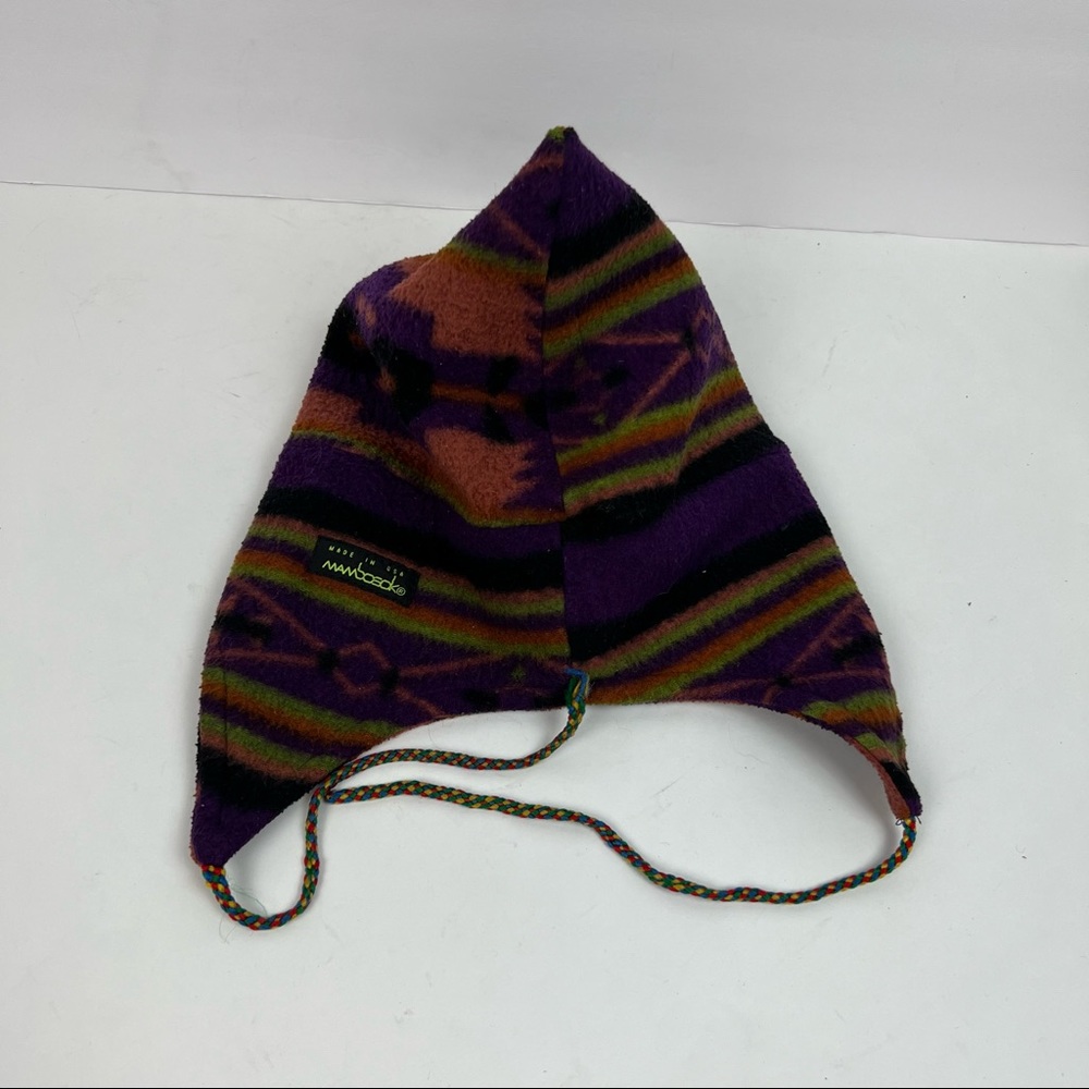 Vintage Mambosock 90's Aztec Patterned Ski hat Made in the USA One Size